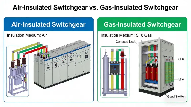 Zein da AIS eta GIS switchgear arteko desberdintasuna?